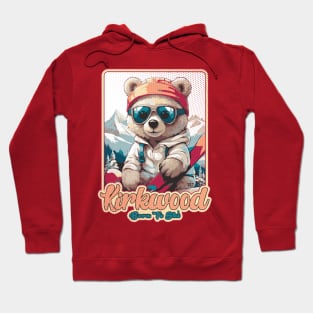 Cute Bear Kirkwood Mountain Ski Hoodie